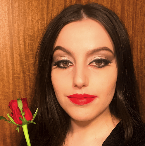 Morticia Addams makeup