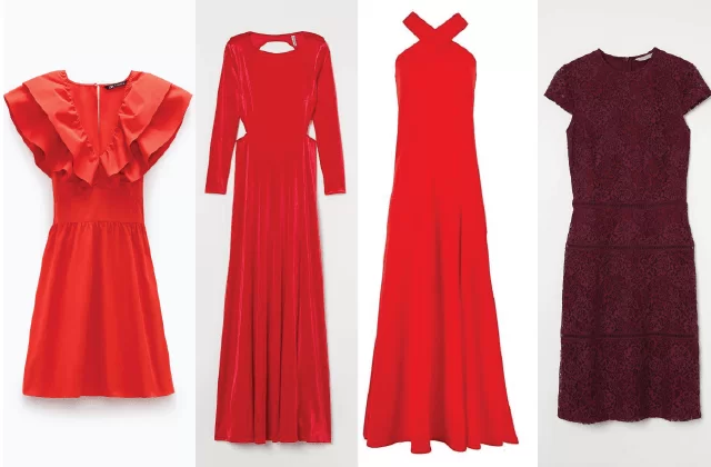 Κόκκινα φορέματα σε διάφορα μήκη